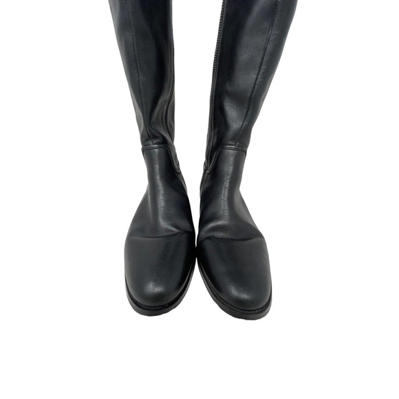 Coach Linette Tall Leather Riding Boots~Black~Size 8B~Straps~GORGEOUS - Picture 7 of 11